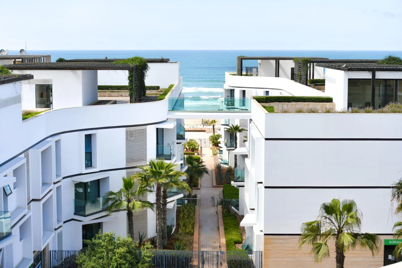 Anfa Place architecture and coastal surroundings