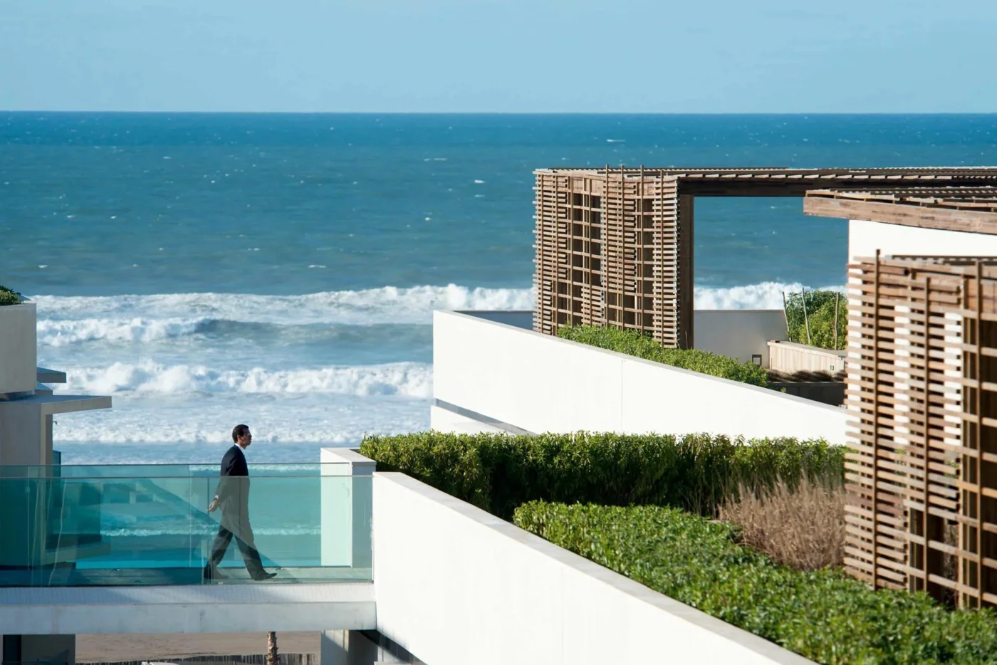 Ocean views from shared rooftop areas at Anfa Place